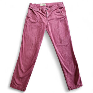 Pilcro and the Letterpress Womens 32 Hyphen Relaxed Fit Straight Leg Chinos Pink